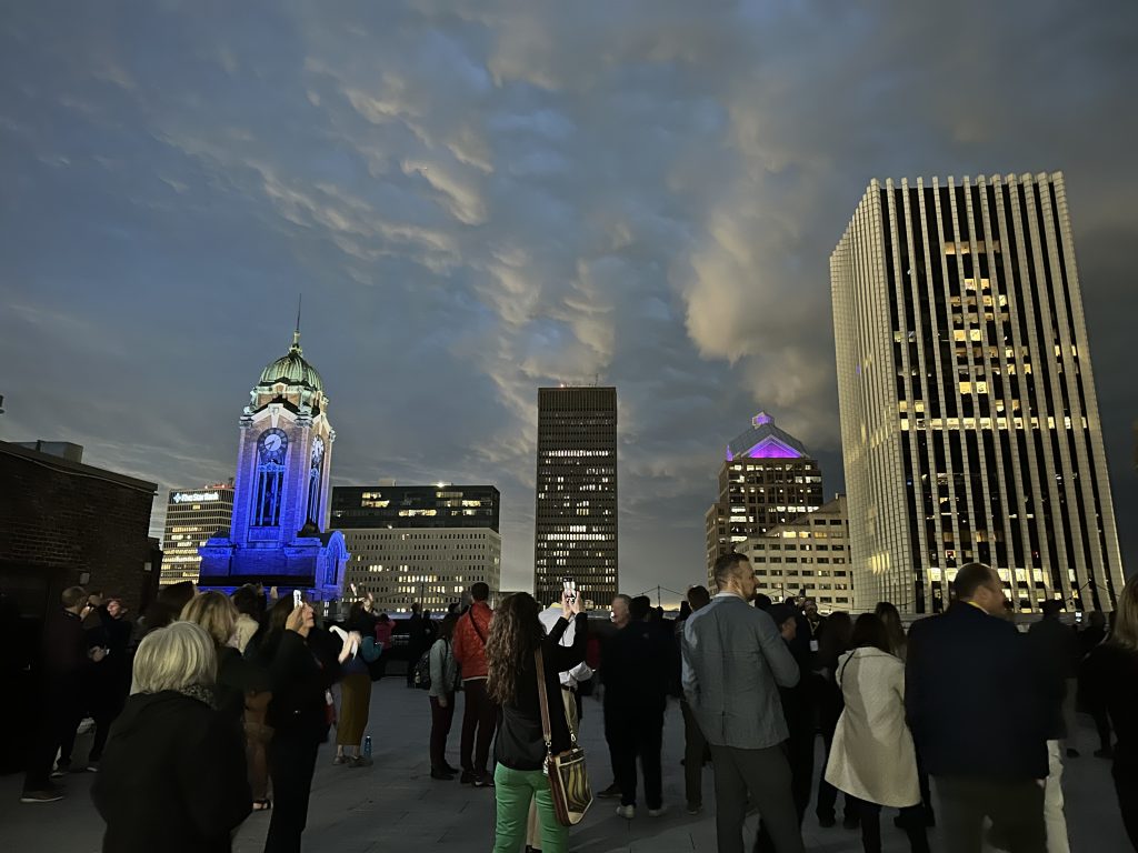 Total solar eclipse viewing from the NextCorps rooftop